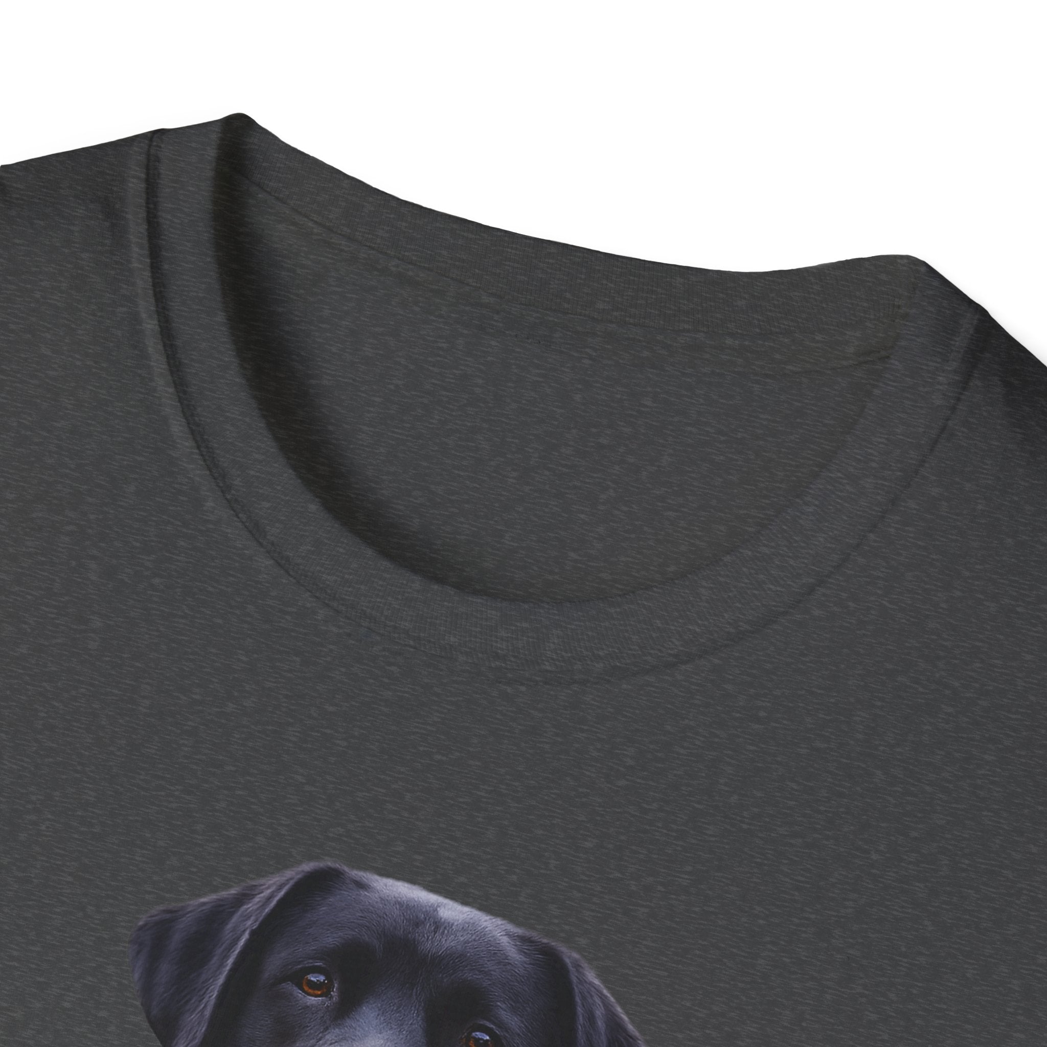 Black Labrador Wrapped in American Flag T-Shirt | Patriotic Dog Tee