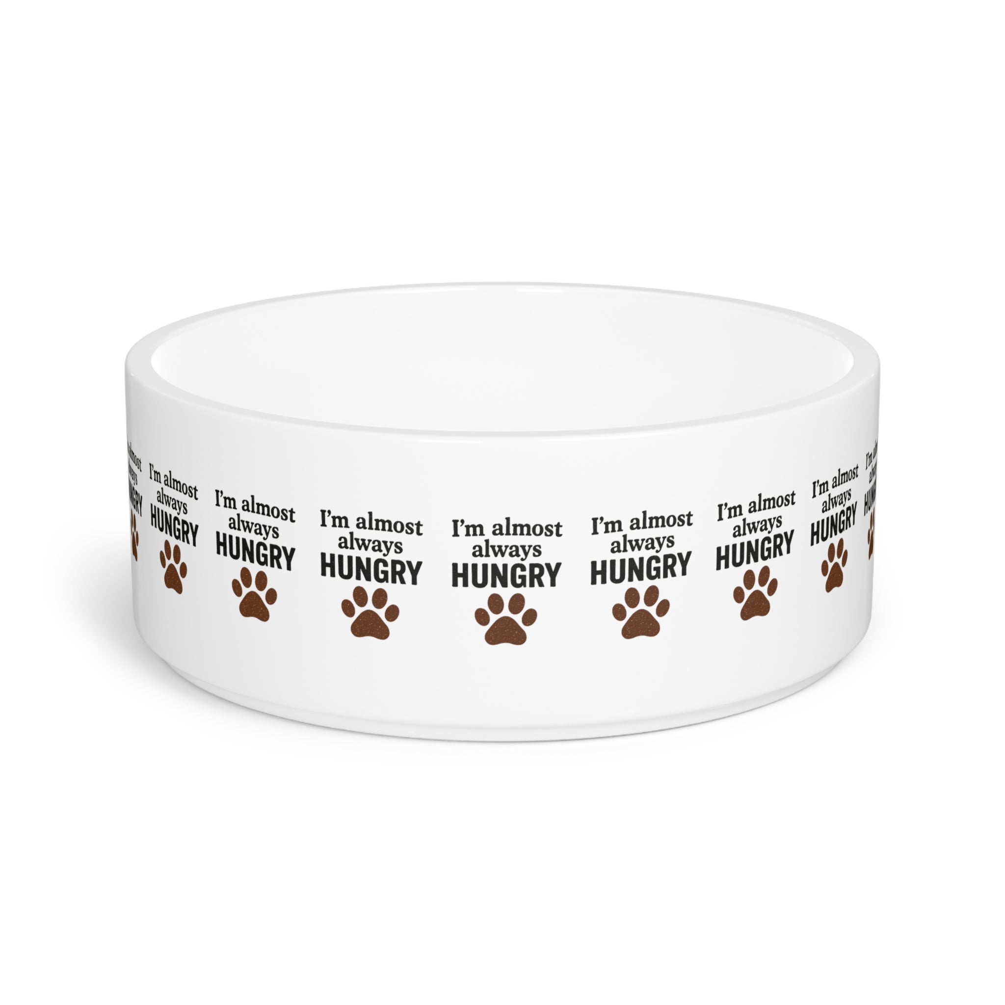Funny Pet Bowl | Silly Paw Print Design