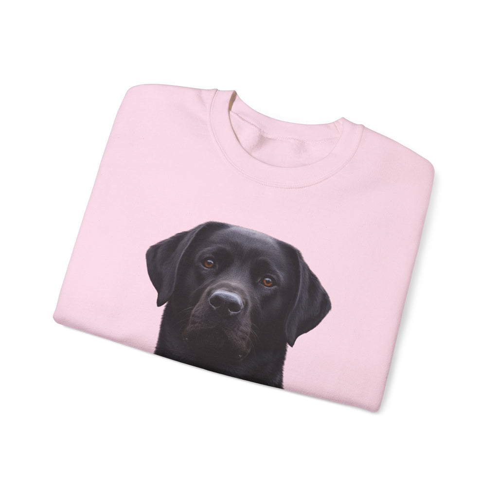 Black Labrador Portrait Sweatshirt | Dog Face Crewneck