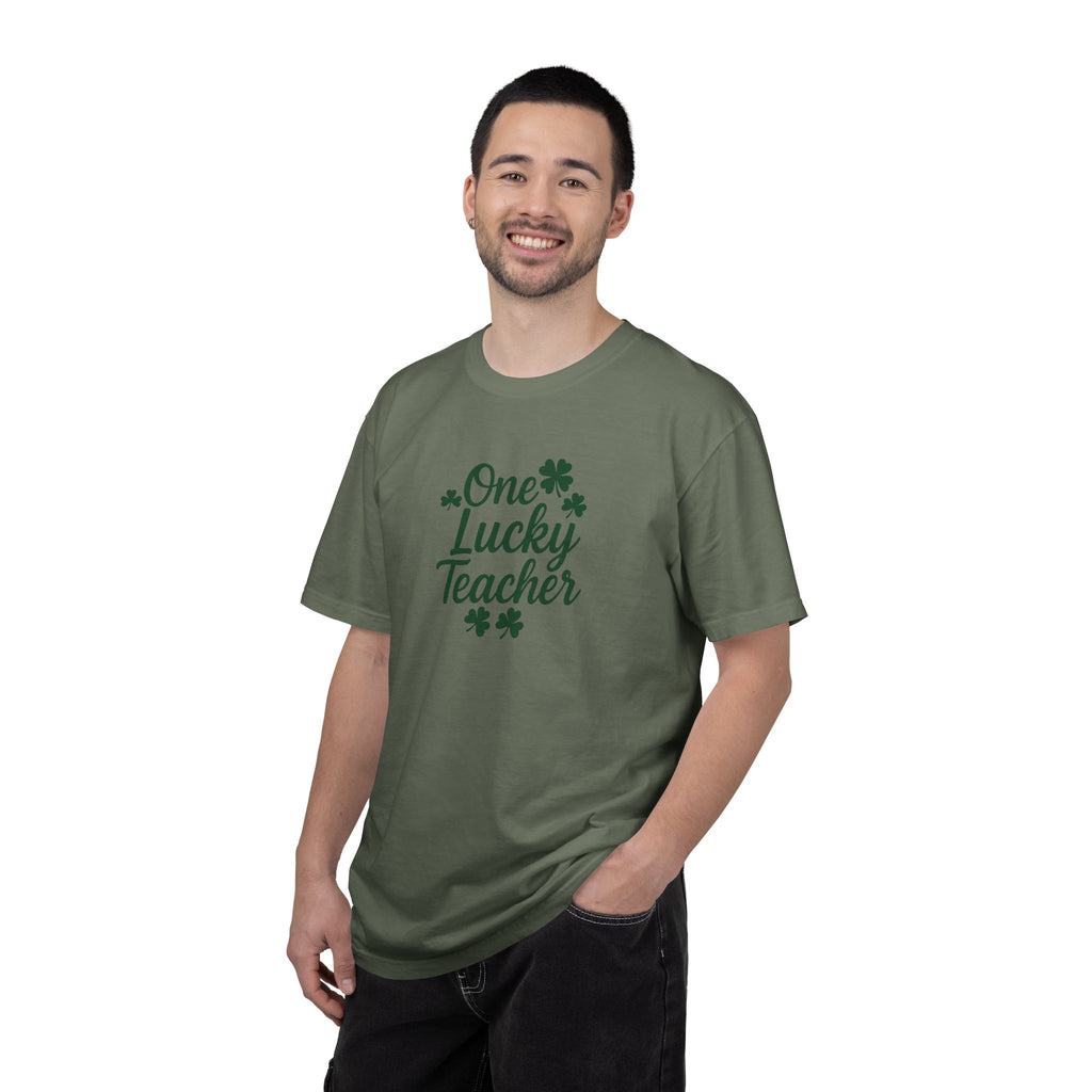 One Lucky Teacher T-shirt | St. Patrick's Day Shamrock Teacher Tee