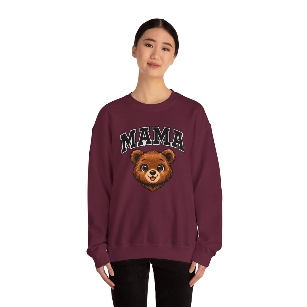 Mama Bear Sweatshirt — Cute Retro Bear Mom Crewneck