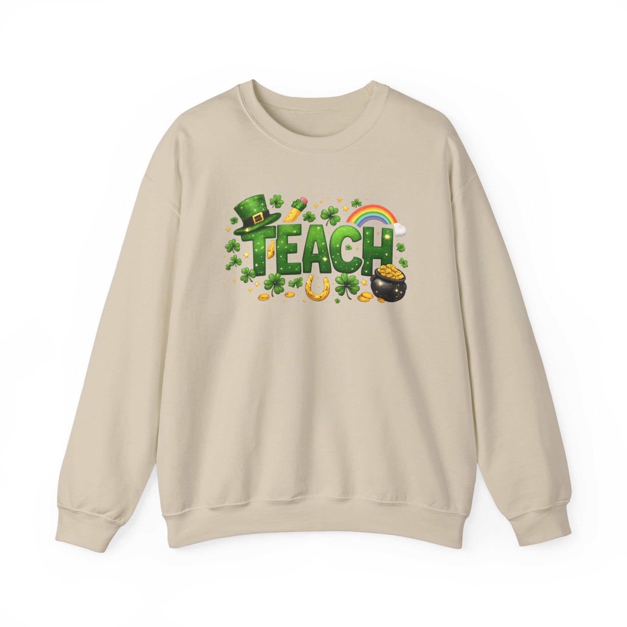 Teach St. Patrick's Day Crewneck Sweatshirt