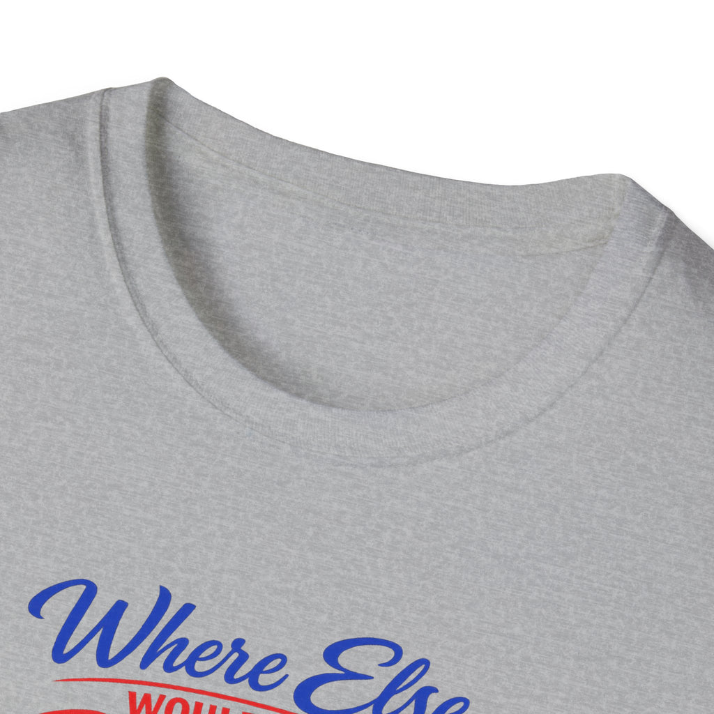Where Else Would You Rather Be Right Here Right Now Buffalo T-Shirt | Buffalo Silhouette Tee