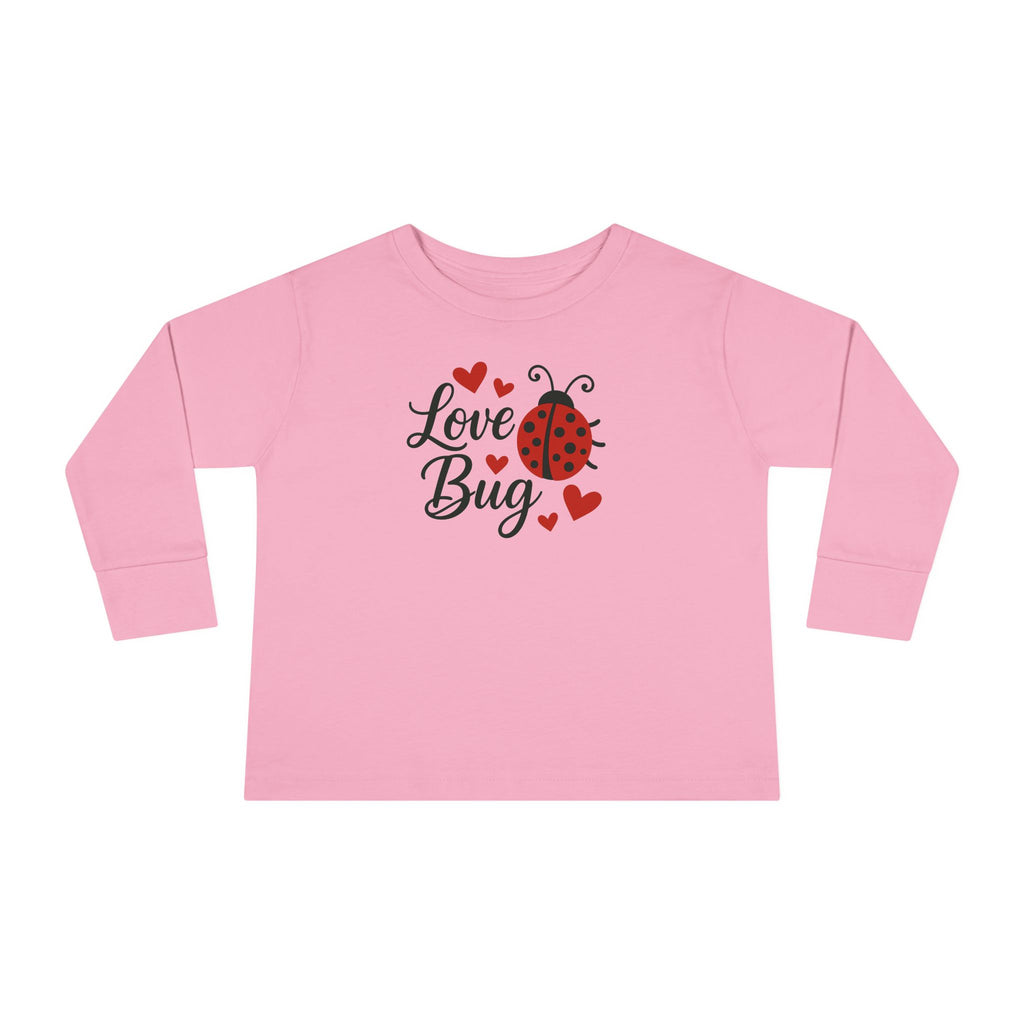 Love Bug Valentine's Toddler Long Sleeve Tee