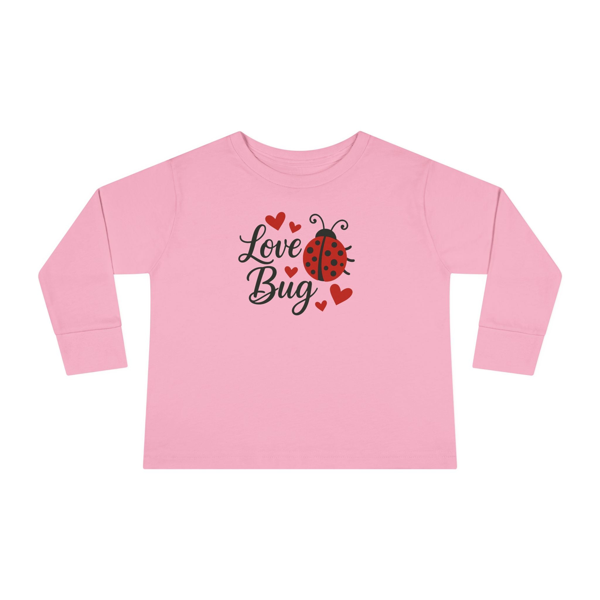 Love Bug Valentine's Toddler Long Sleeve Tee