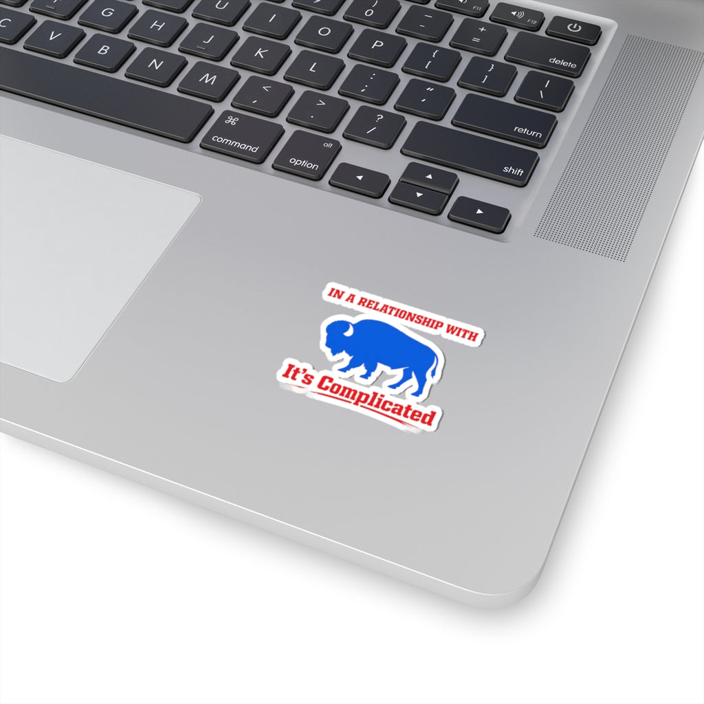 In a Relationship With Buffalo It's Complicated sticker | Kiss-Cut Sticker