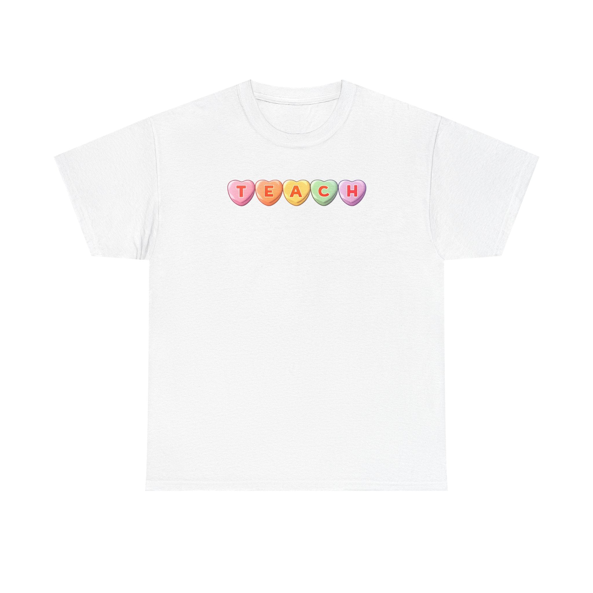 Valentine's Day TEACH Unisex Cotton Tee