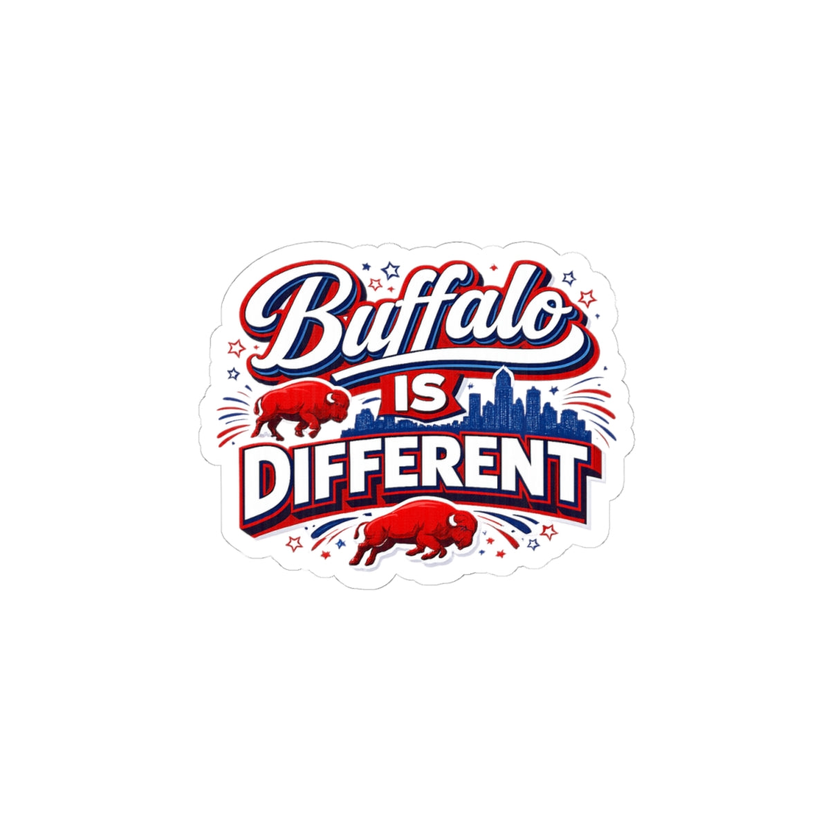 Buffalo Is Different Kiss-Cut Stickers