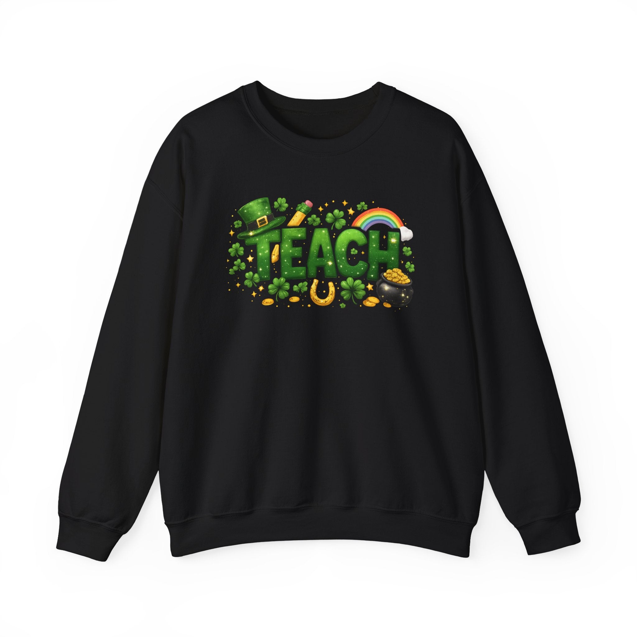Teach St. Patrick's Day Crewneck Sweatshirt
