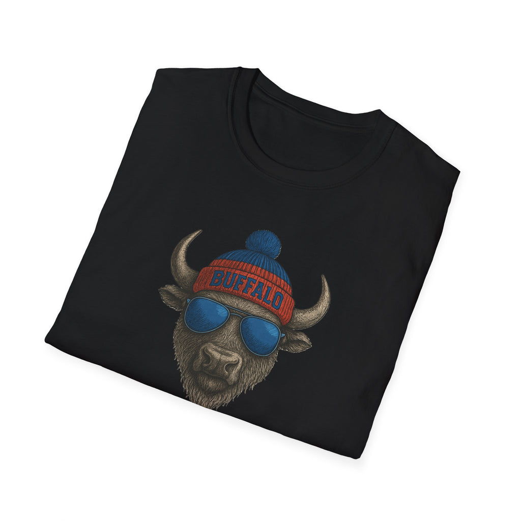 Buffalo with Beanie and Sunglasses T-Shirt