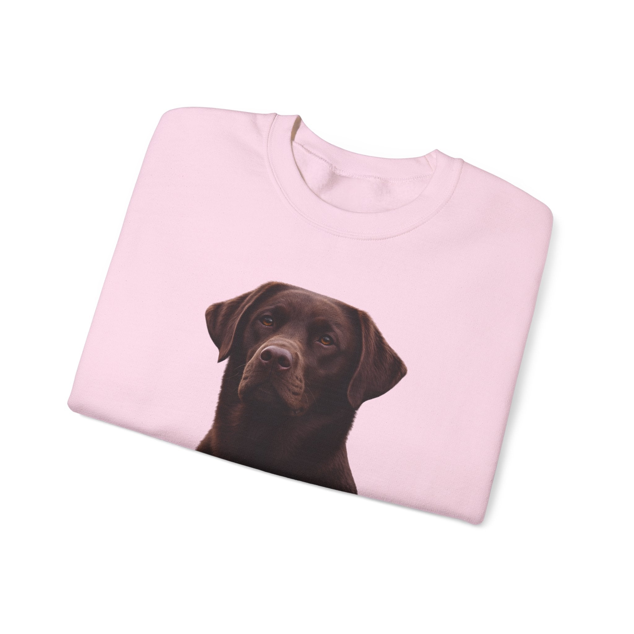 Chocolate Labrador Portrait Sweatshirt | Dog Face Crewneck
