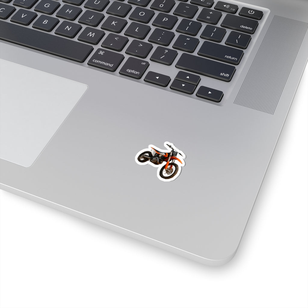 Orange Dirt Bike Sticker | Kiss-Cut Sticker