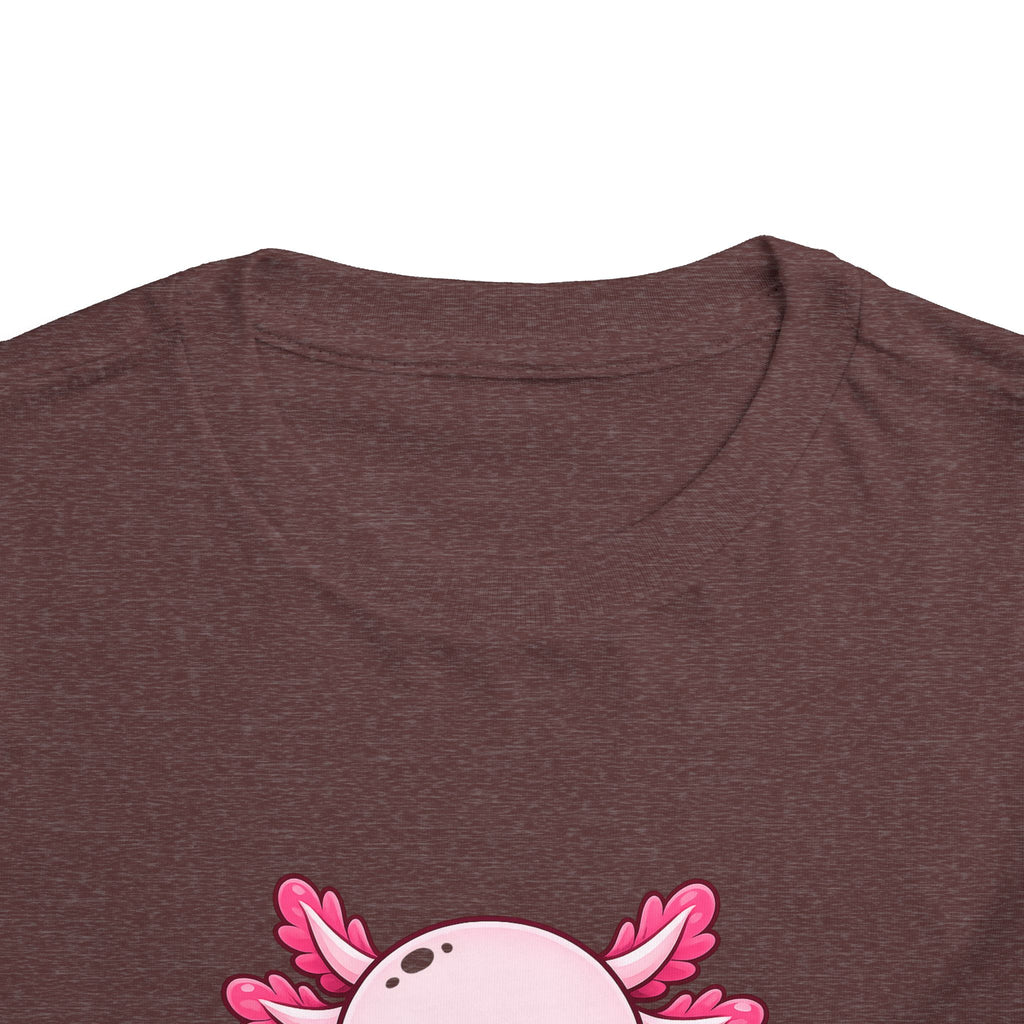 Pink Axolotl Illustration Toddler Tee | Cute Amphibian Shirt