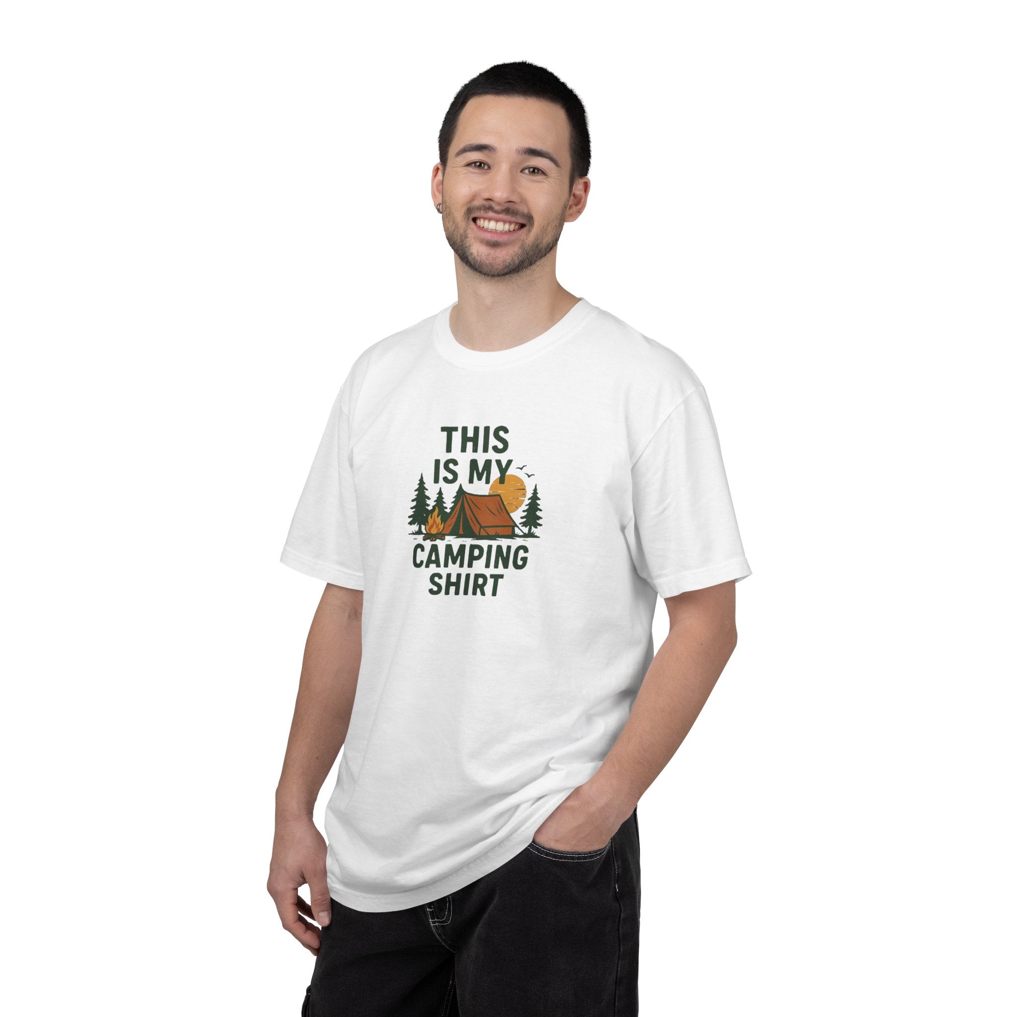 This Is My Camping Shirt T-Shirt | Camping Tent Trees Graphic Tee