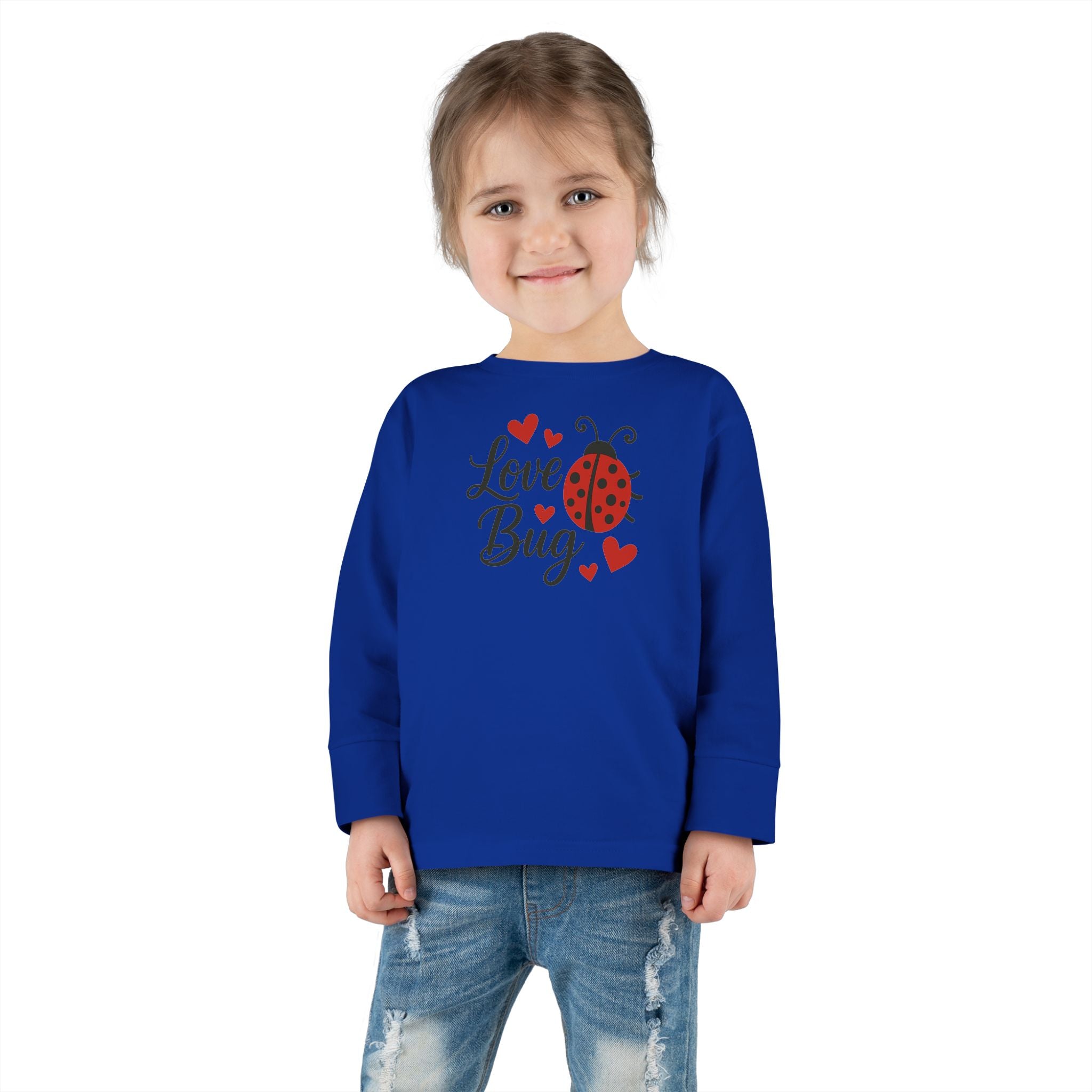 Love Bug Valentine's Toddler Long Sleeve Tee