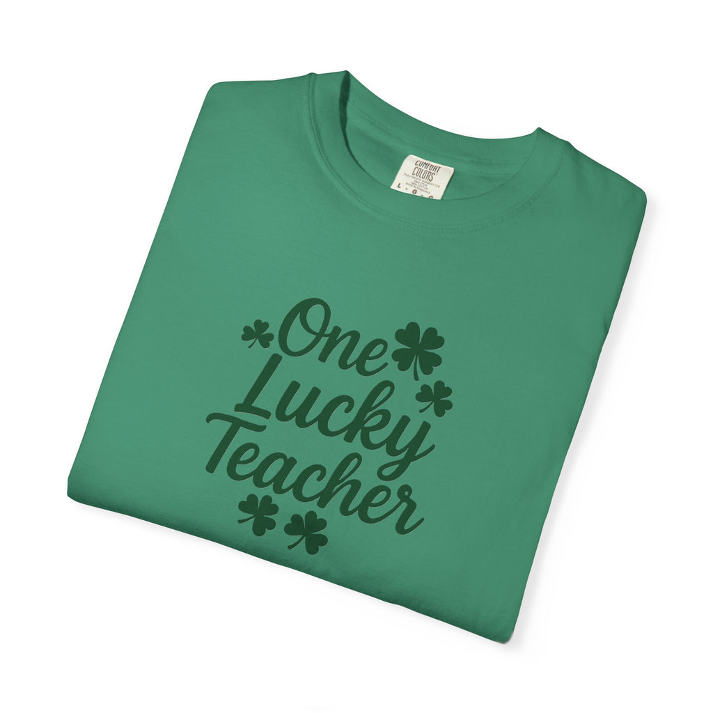 One Lucky Teacher T-shirt | St. Patrick's Day Shamrock Teacher Tee