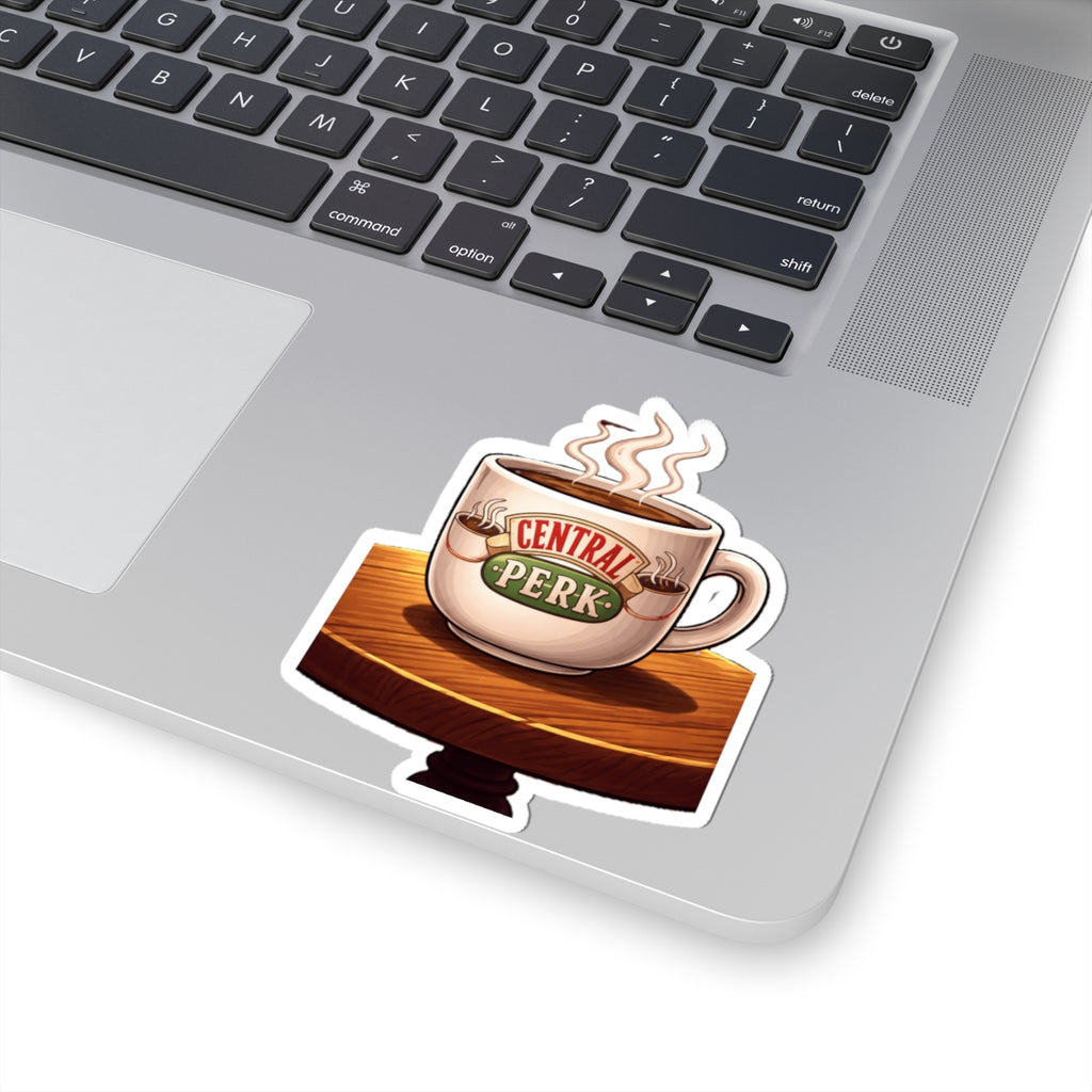 Central Perk Coffee Cup Sticker | Kiss-Cut Sticker