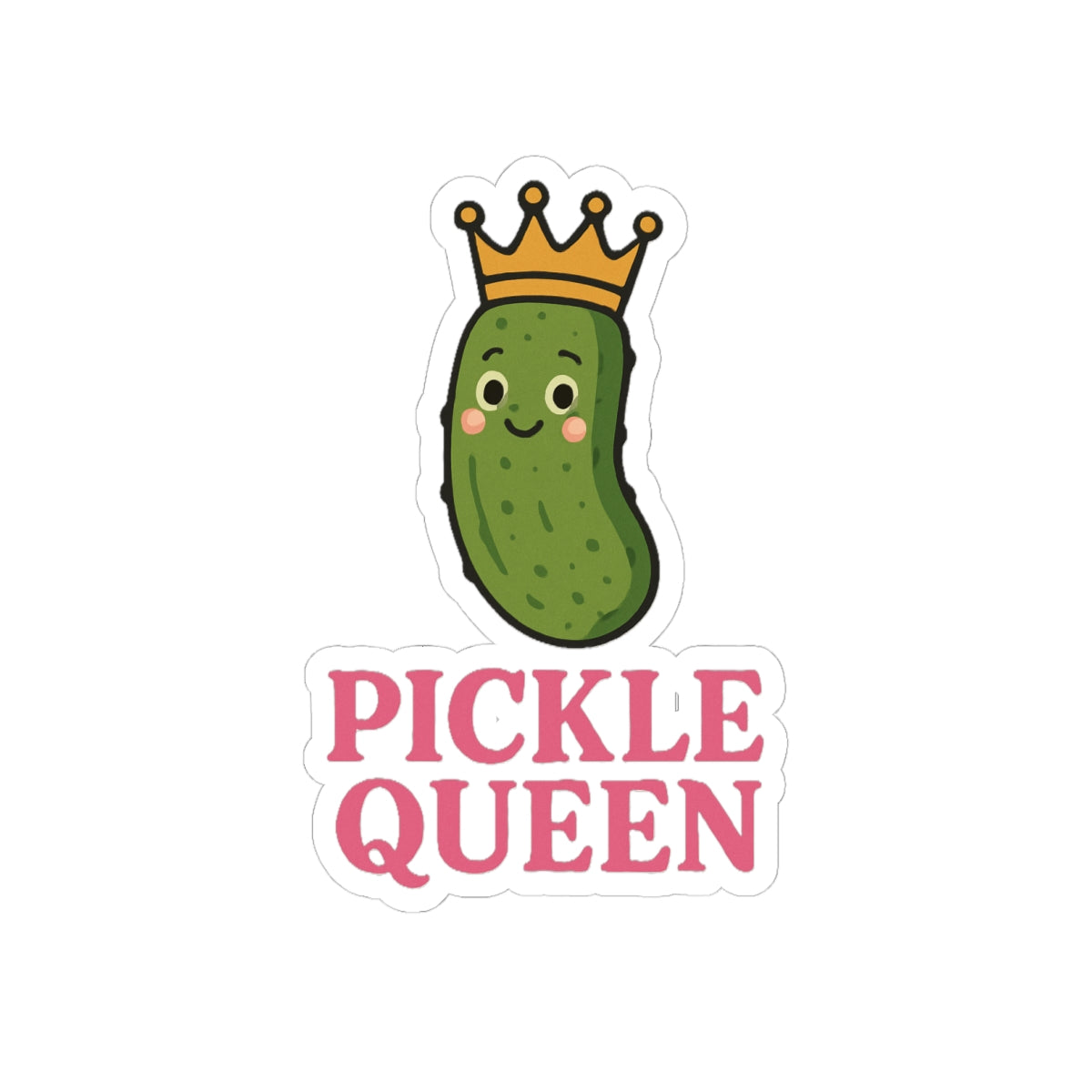 Pickle Queen sticker | Kiss-cut vinyl sticker