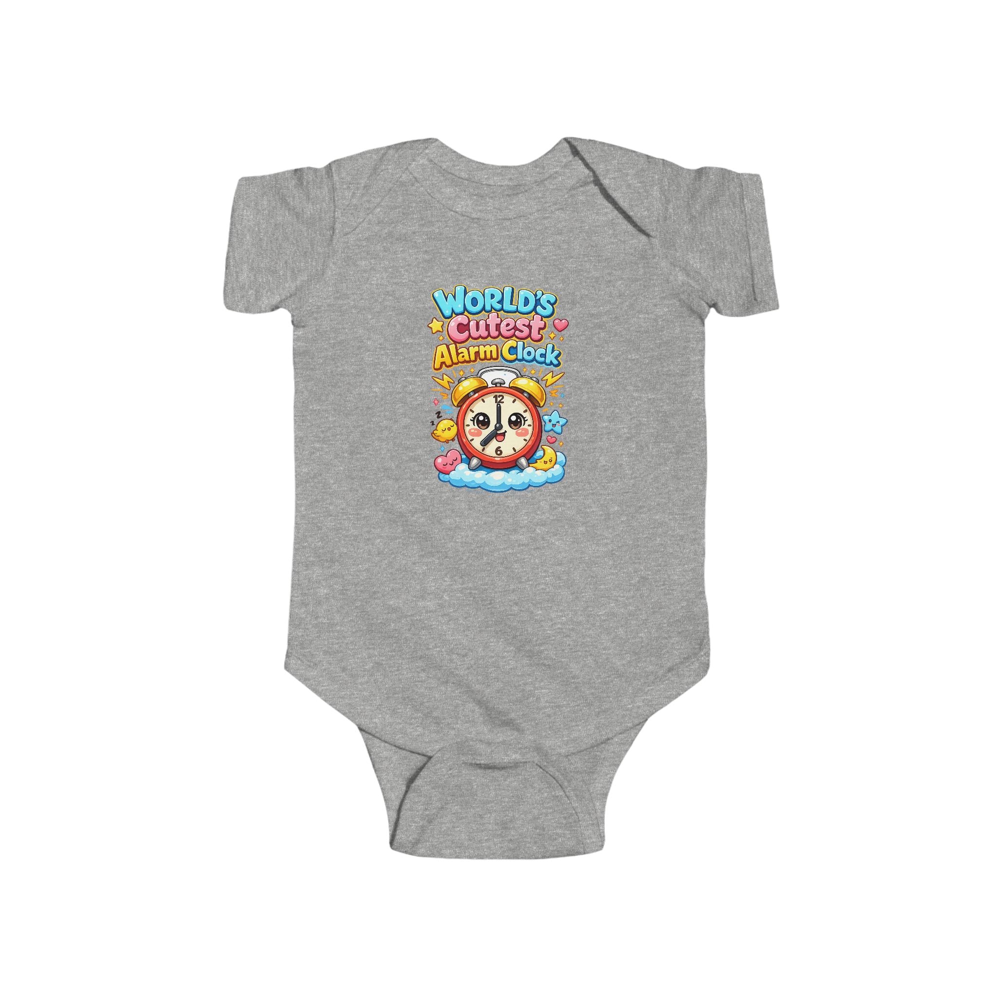 Infant Bodysuit — "World's Cutest Alarm Clock" Cute Baby Graphic Onesie
