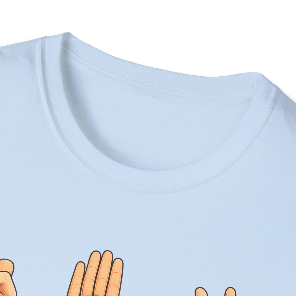 Rock Paper Scissors T-Shirt | Hand Emoji Design, Casual Tee
