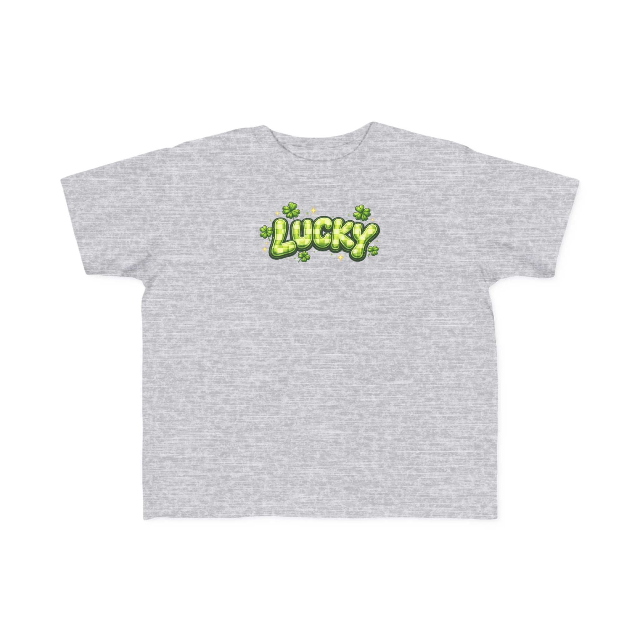 Toddler T‑Shirt — "Lucky" Shamrock Graphic St. Patrick’s Day Tee