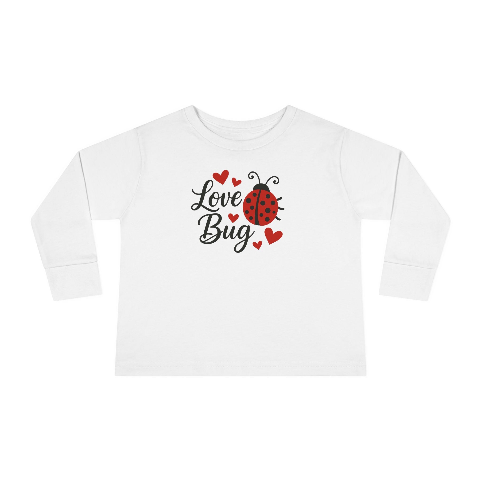 Love Bug Valentine's Toddler Long Sleeve Tee