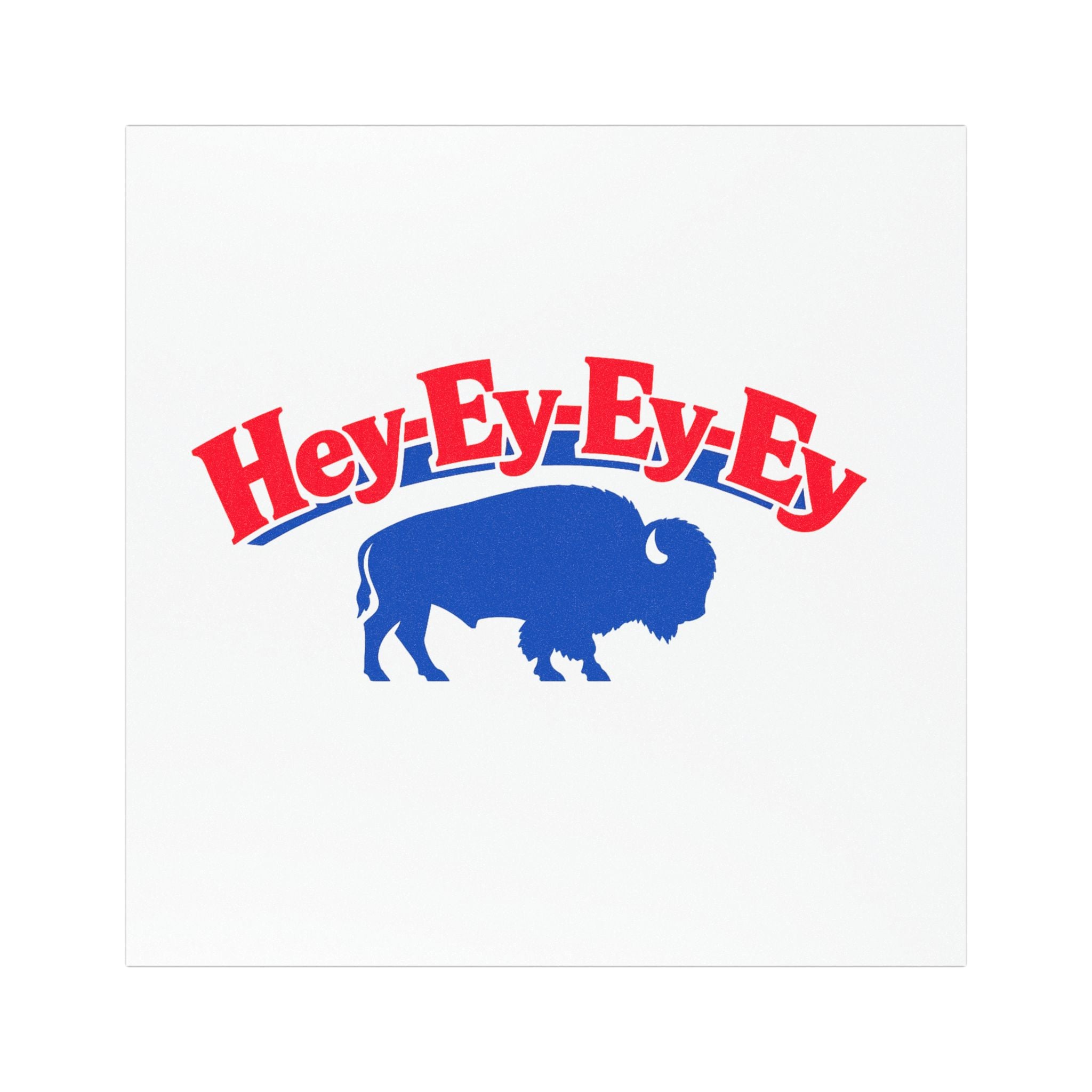 Hey-Ey-Ey-Ey Buffalo Car Magnet | Blue Buffalo Silhouette