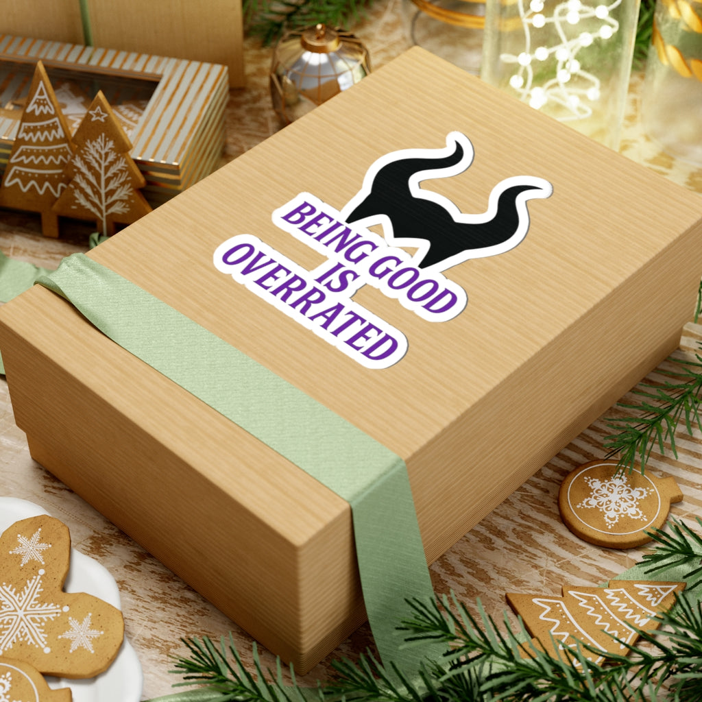 Maleficent Horns Being Good Is Overrated Sticker | Kiss-Cut Sticker