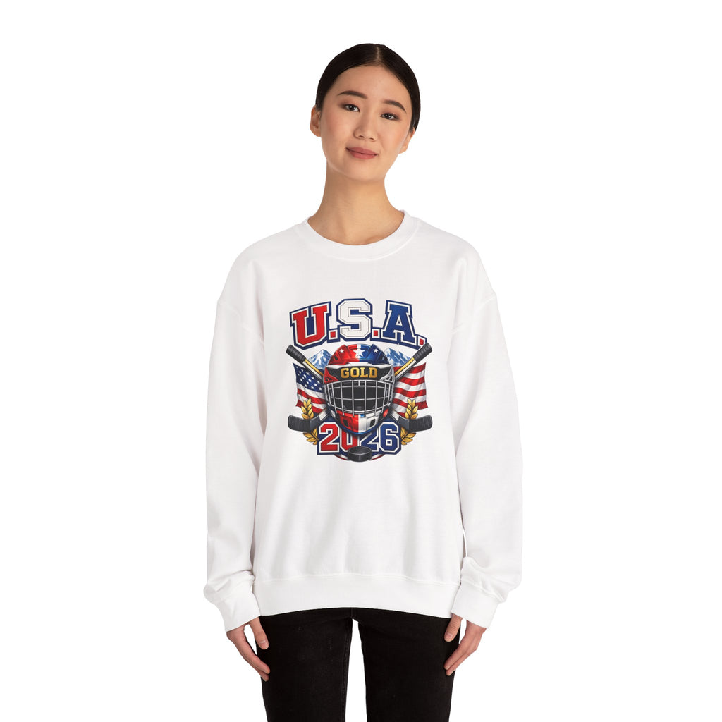 USA Hockey Gold 2046 Crewneck Sweatshirt