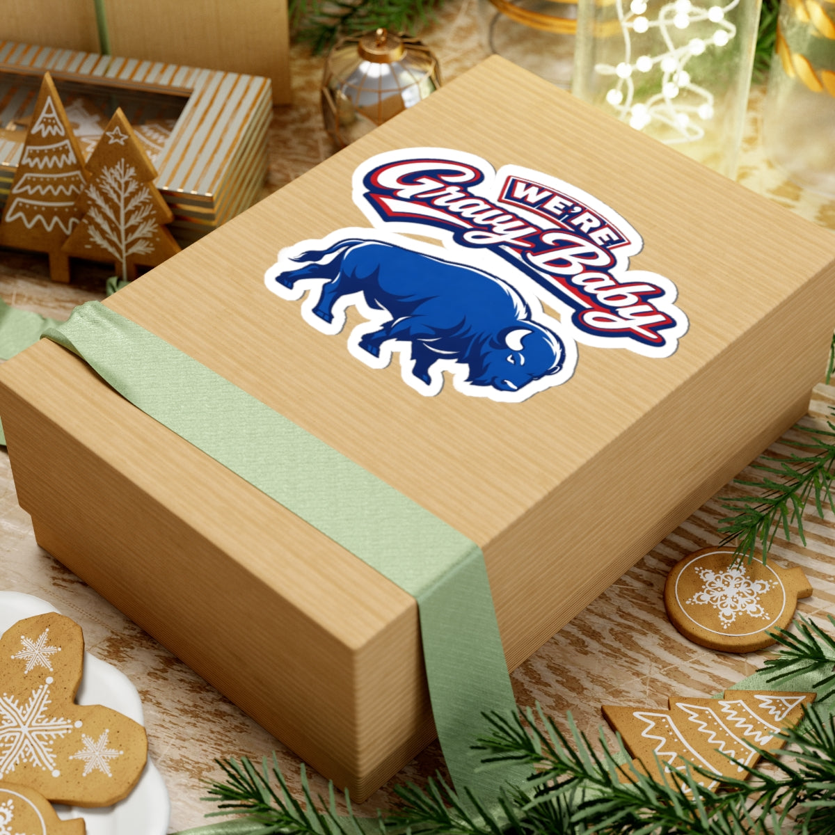 We're Gravy Baby Buffalo sticker | Kiss-Cut Sticker, Blue Buffalo Decal