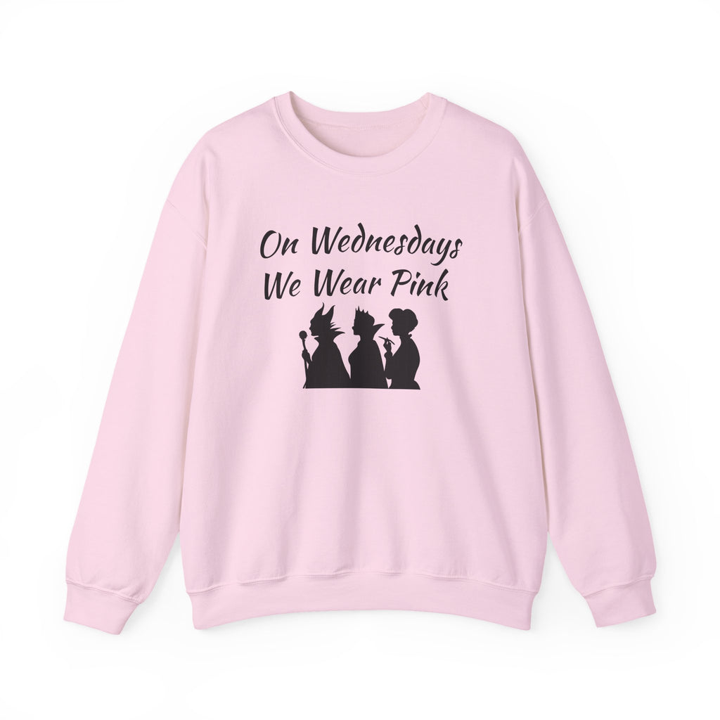 On Wednesdays We Wear Pink Villains sweatshirt