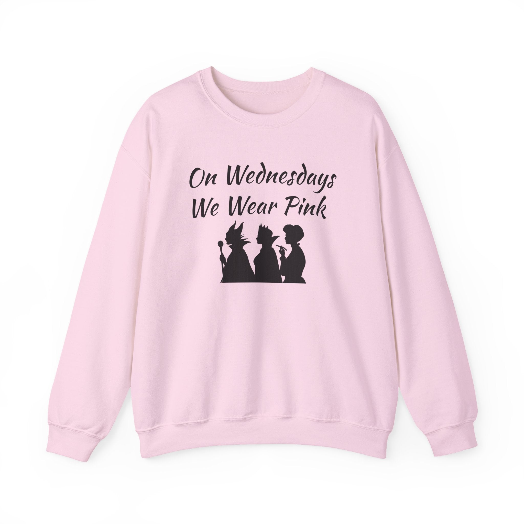 On Wednesdays We Wear Pink Villains sweatshirt