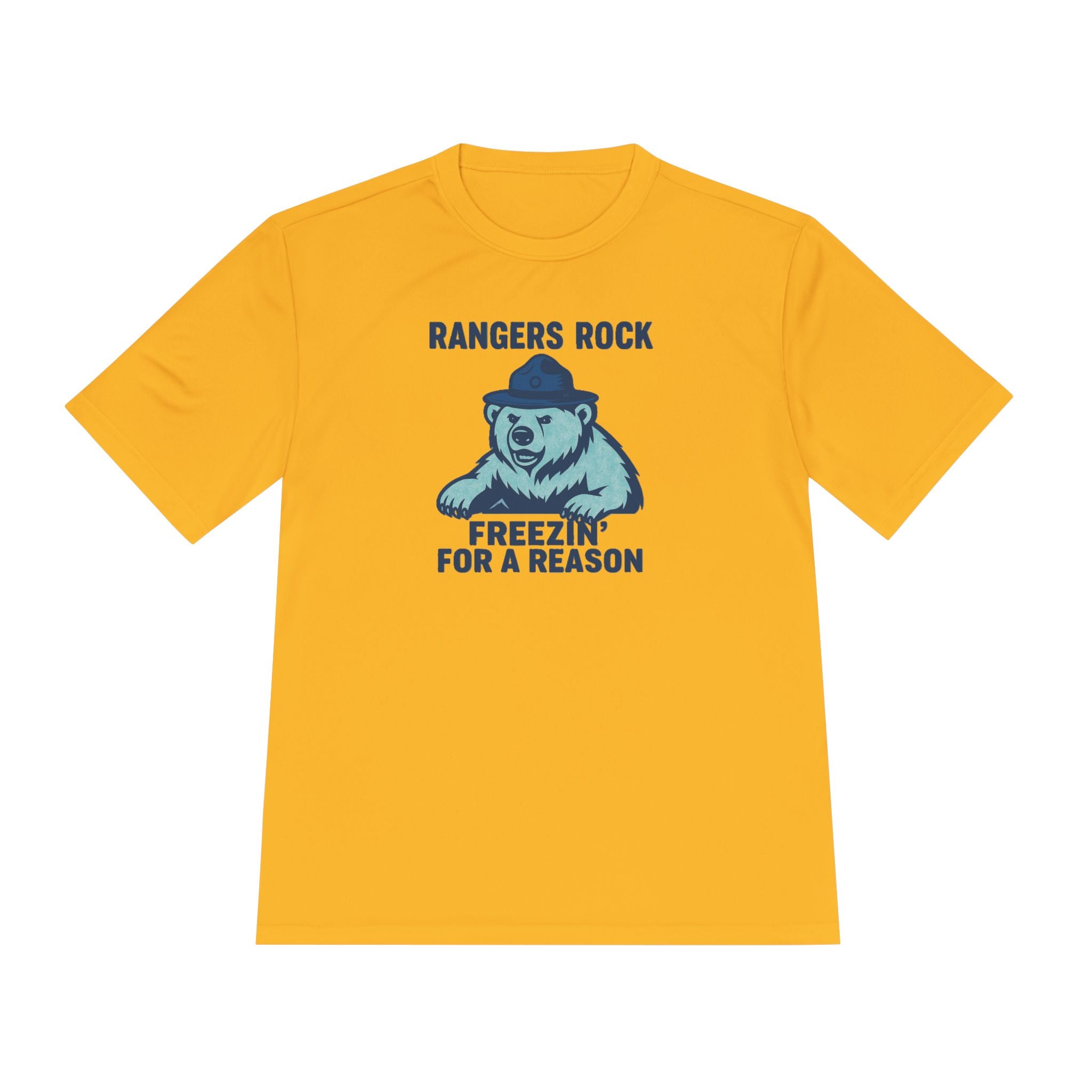 Rangers Rock Polar Bear Hat design T-Shirt | Freezin' For A Reason