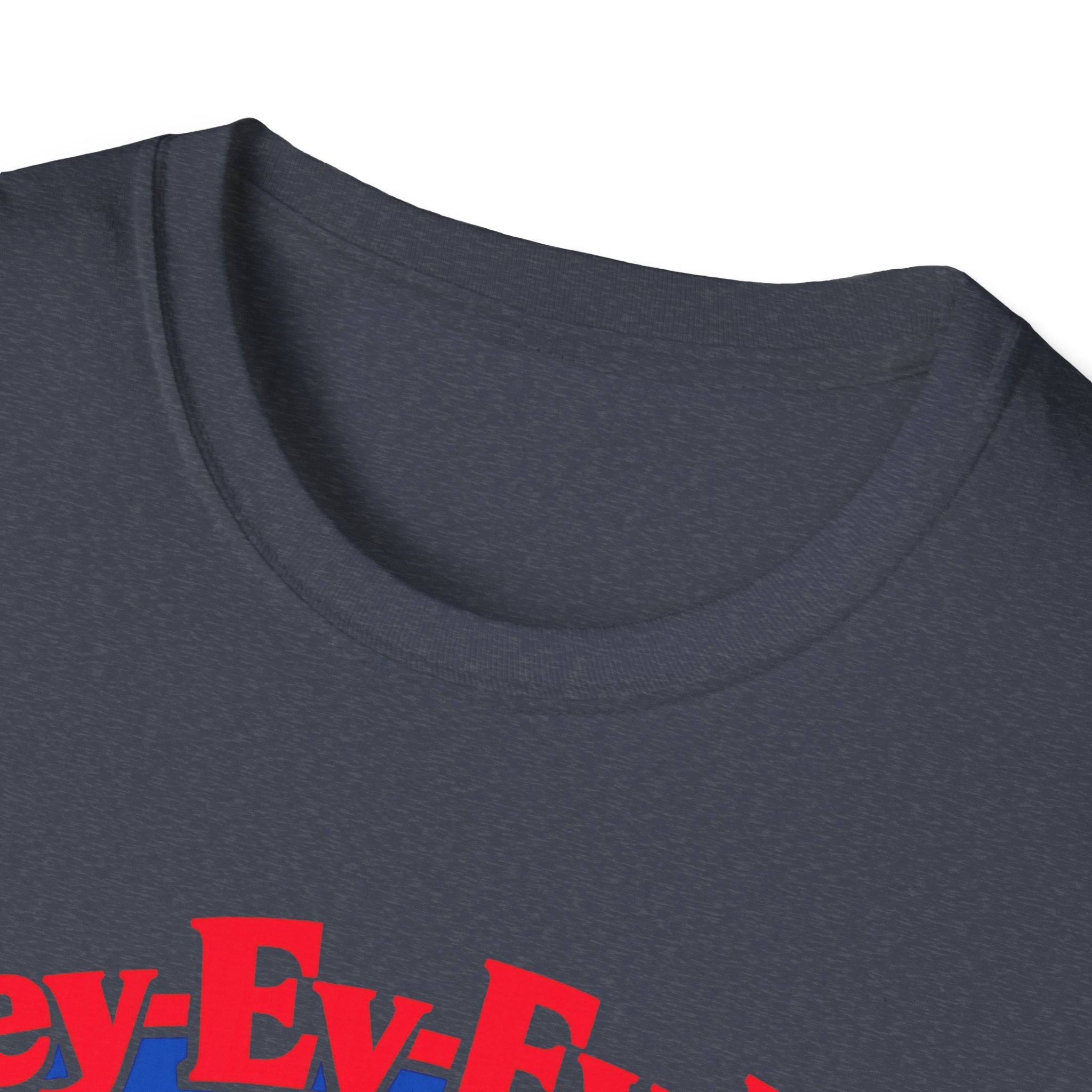 Hey-Ey-Ey-Ey Buffalo T-Shirt | Blue Buffalo Silhouette, Red Retro Text