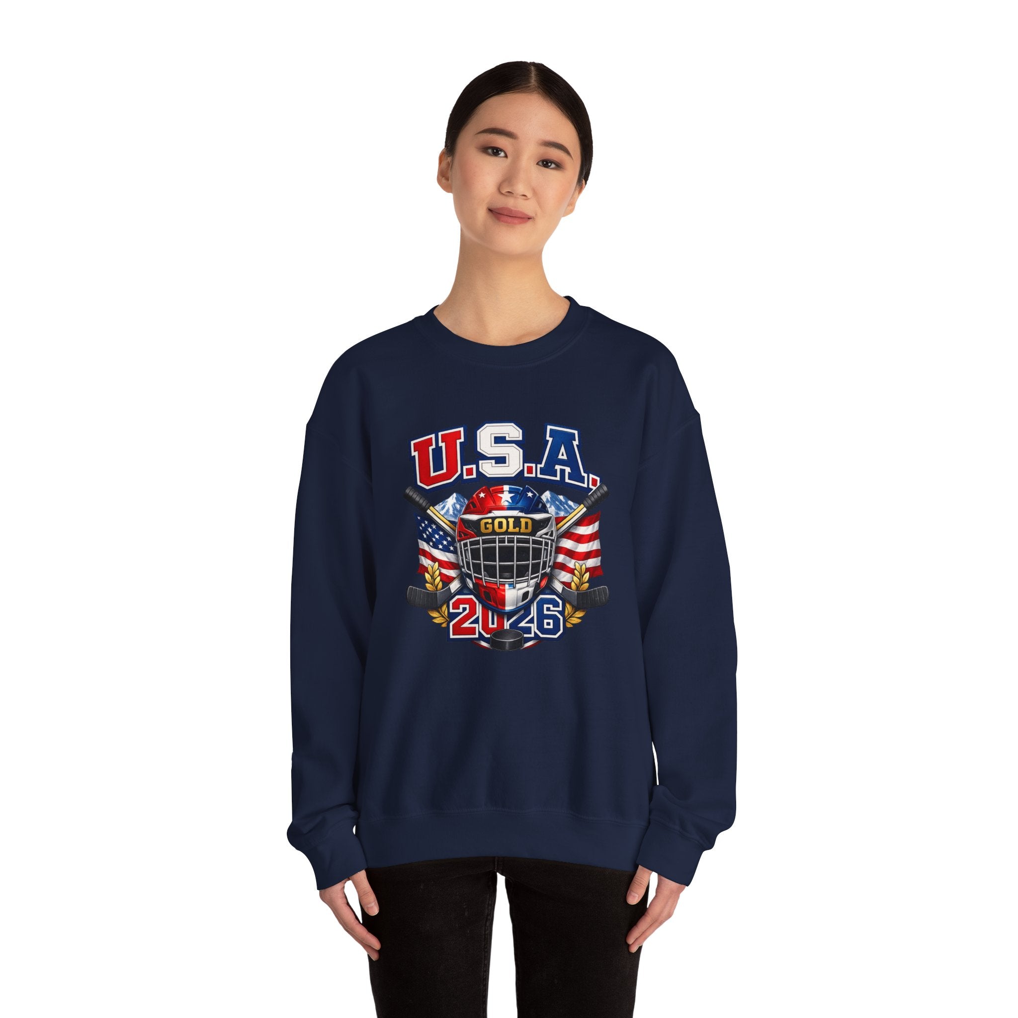 USA Hockey Gold 2046 Crewneck Sweatshirt