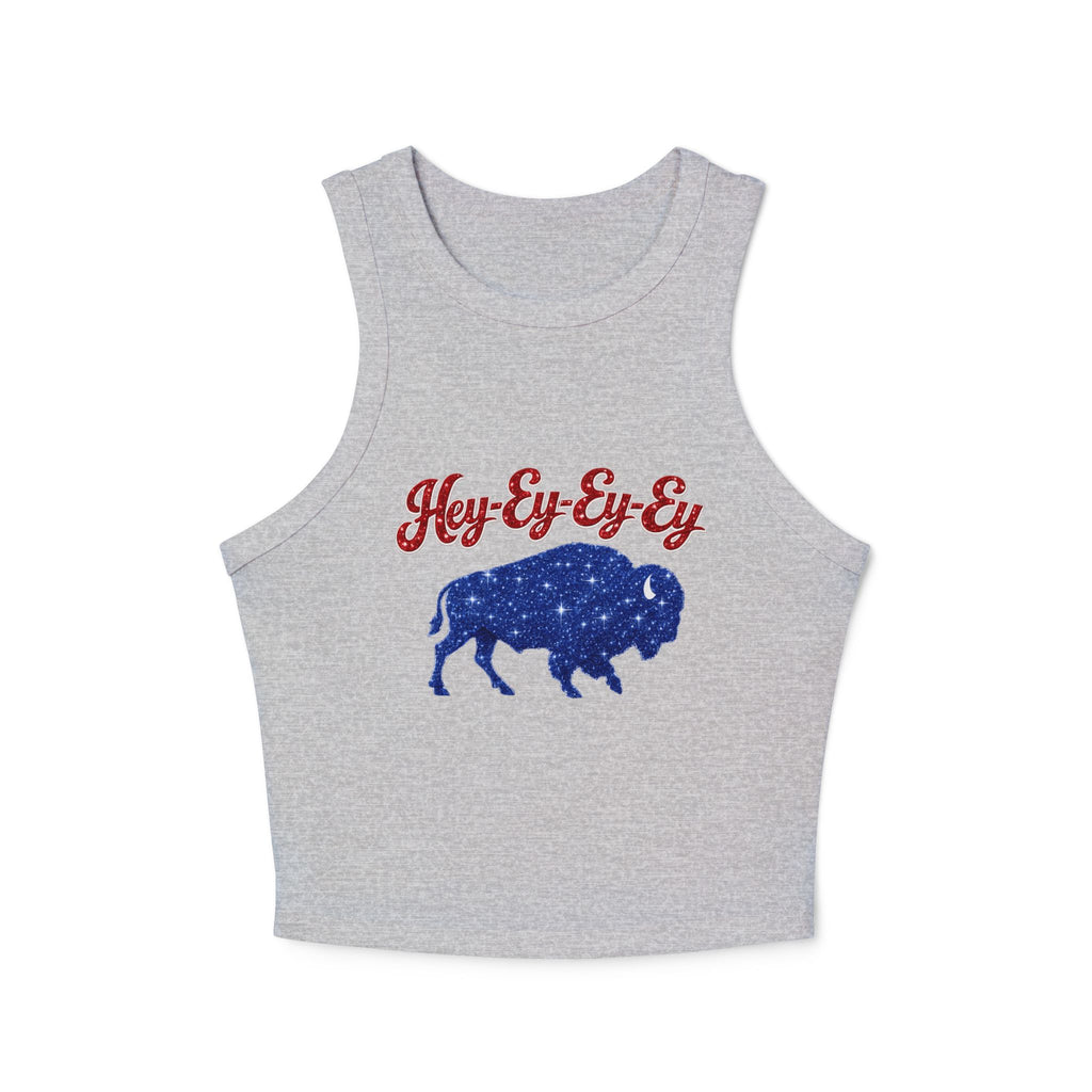 Hey-Ey-Ey Eyed Buffalo tank top | Buffalo silhouette galaxy print