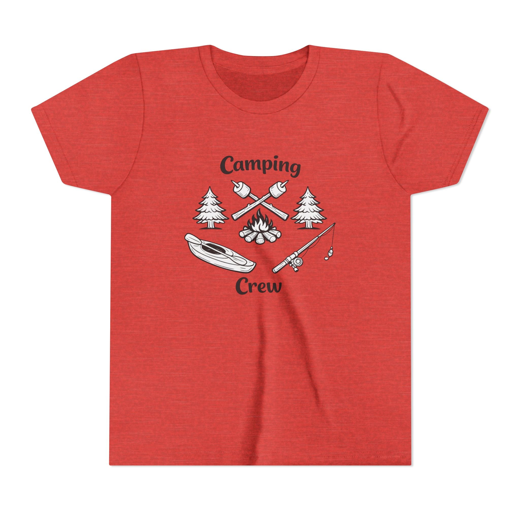 Camping Crew Youth Tee | Kayak, Campfire, Fishing Outdoors