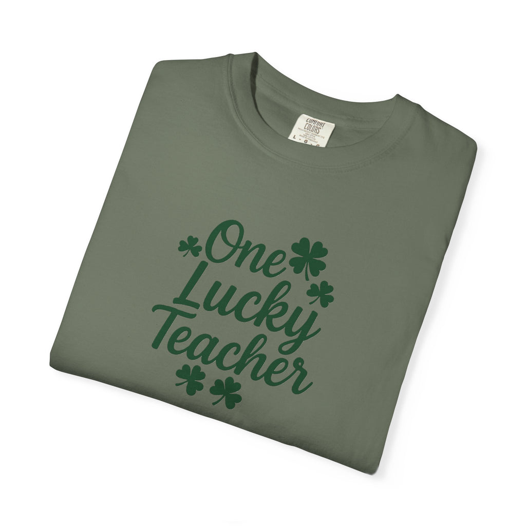 One Lucky Teacher T-shirt | St. Patrick's Day Shamrock Teacher Tee