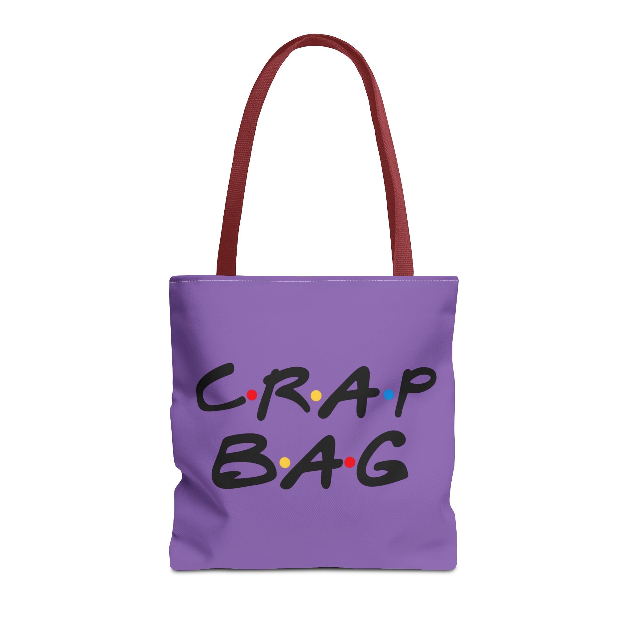 Friends Crap Bag Tote Bag | Purple All-Over Print Tote