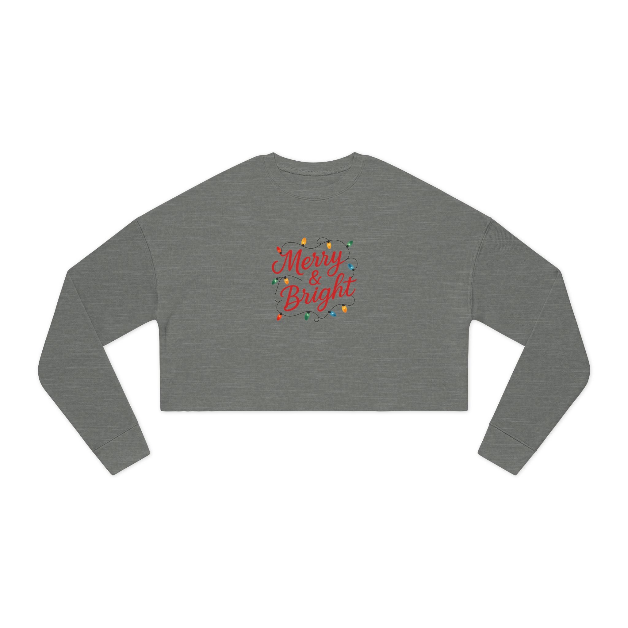 Women's Merry & Brights Cropped Holiday sweatshirt