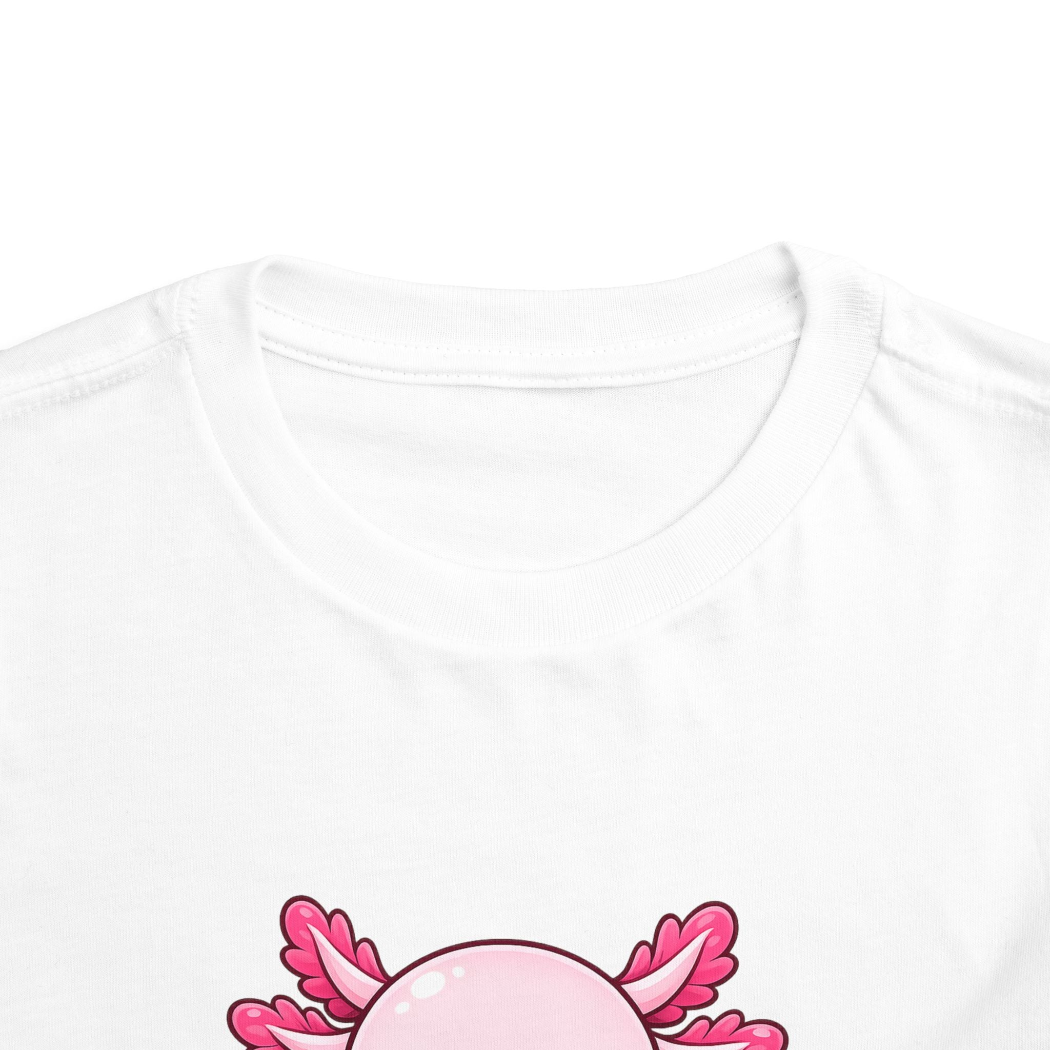 Pink Axolotl Illustration Toddler Tee | Cute Amphibian Shirt