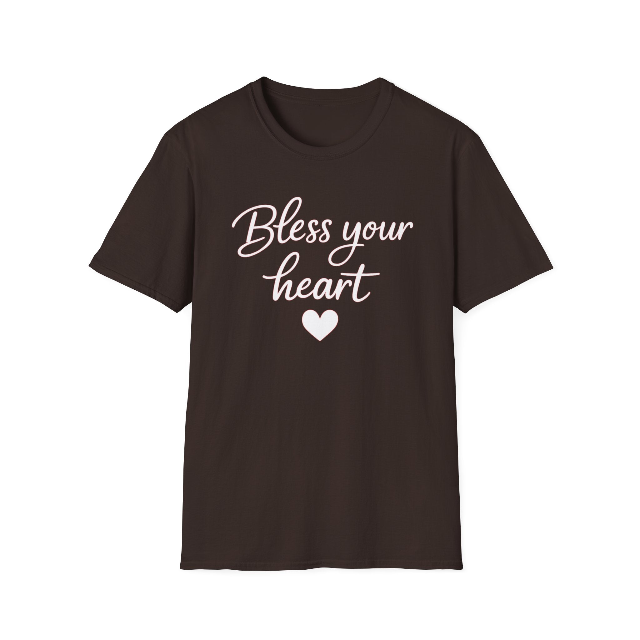 Bless Your Heart T-Shirt | Southern Phrase, Script Heart Design