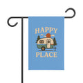 Happy Place Camper garden banner | Outdoor flag, RV camping decor