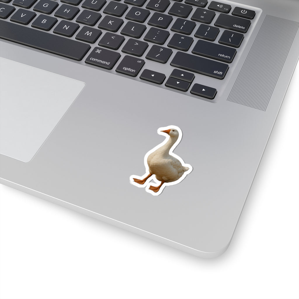 White Goose Sticker | Kiss-Cut Duck Farm Animal Decal