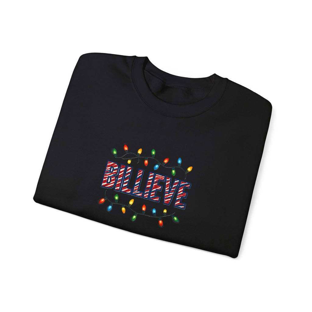 Billieve Christmas Lights Sweatshirt | Holiday Believe Crewneck