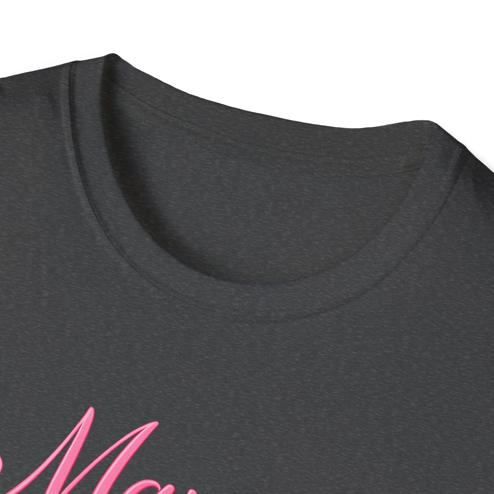 Mama Heart T-Shirt — Pink Script "Mama" Mother's Day Tee