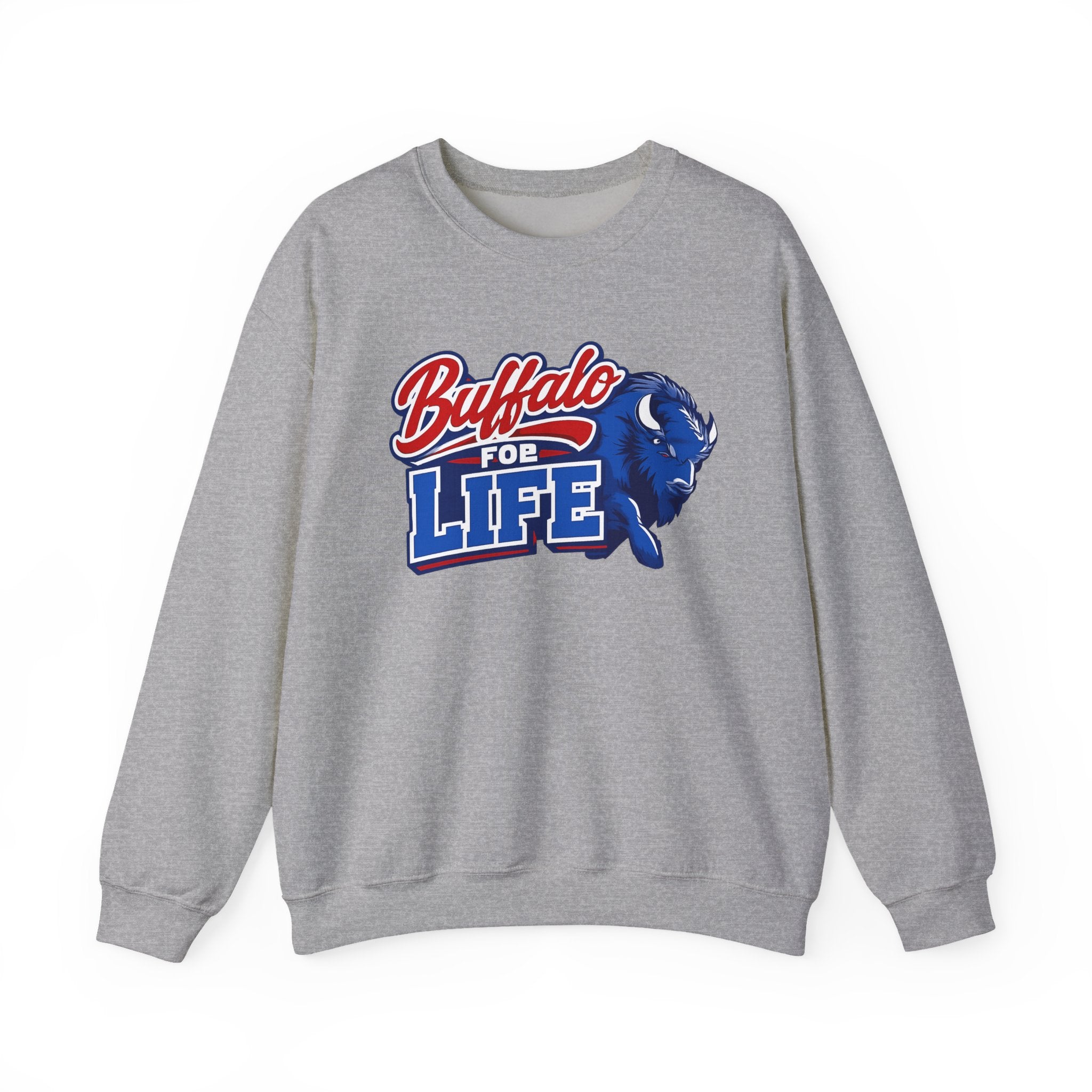 Buffalo For Life sweatshirt | Buffalo buffalo sports logo crewneck