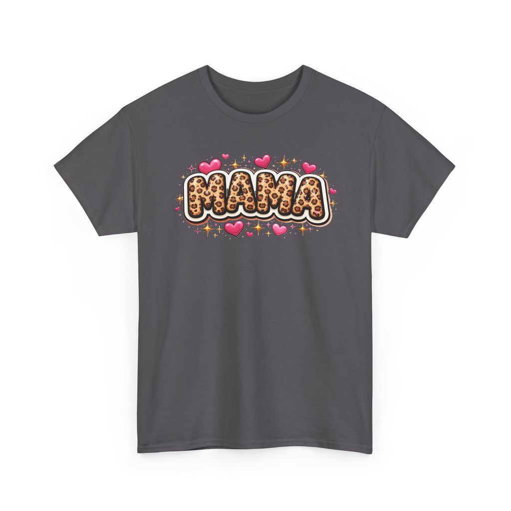 MAMA leopard print Unisex Cotton Tee