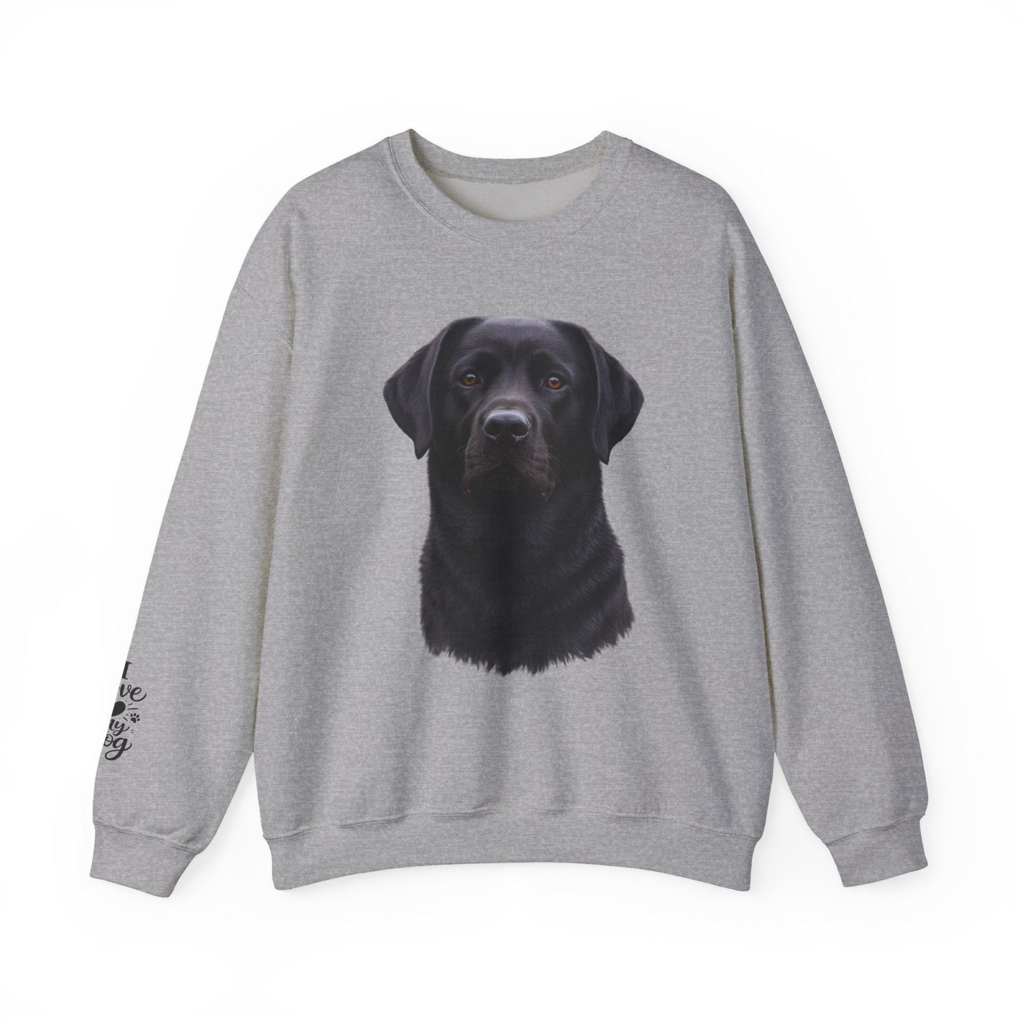 Black Labrador Portrait Sweatshirt | Dog Face Crewneck