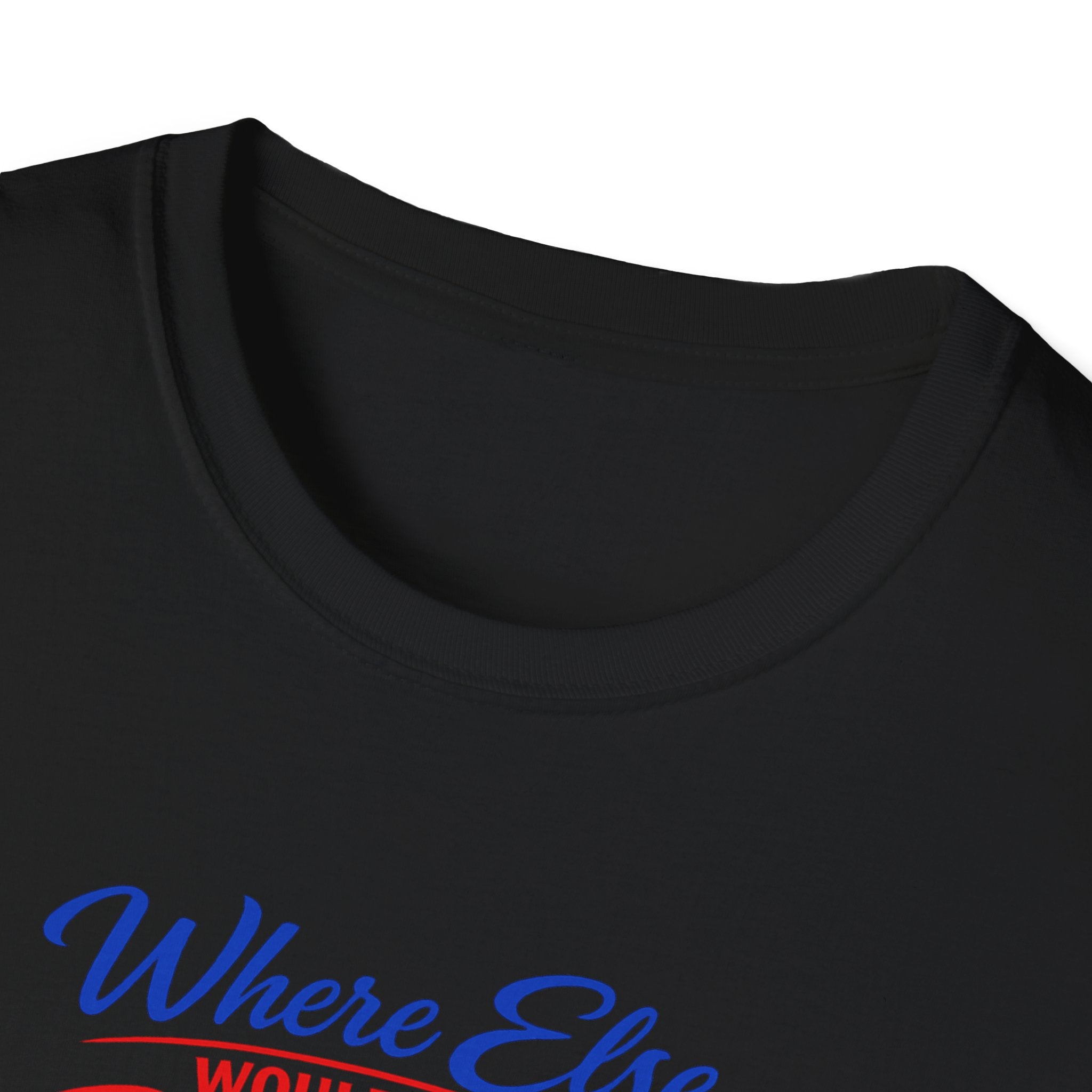 Where Else Would You Rather Be Right Here Right Now Buffalo T-Shirt | Buffalo Silhouette Tee